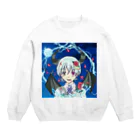 さくらんぼねこの聖職者でも悪魔になりたい Crew Neck Sweatshirt