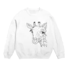 お絵かき動物園のキリンに似てる人が作るきりんたち Crew Neck Sweatshirt