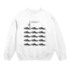 イラスト MONYAAT のサーモンサモタンの群れ A Crew Neck Sweatshirt