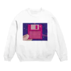 Kurosugi_typographyの【青春シリーズ】 01.Floppy memory Crew Neck Sweatshirt