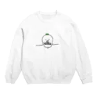 のろいぬのウドンススリ・ダイコン Crew Neck Sweatshirt