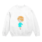 EAT ・HEART の優しい女の子 Crew Neck Sweatshirt