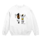 アカツキ@味のプロレスの飛 獣 Crew Neck Sweatshirt