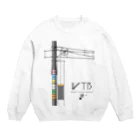 新商品PTオリジナルショップのWTBと電柱（高崎エリア） Crew Neck Sweatshirt