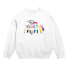 イラスト MONYAAT のちびた色鉛筆*A Crew Neck Sweatshirt