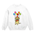 ハッピー・ラブラドールズのバースデーイエローラブラドール Crew Neck Sweatshirt