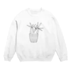 りゅうのすけの謎植物の鉢植え Crew Neck Sweatshirt