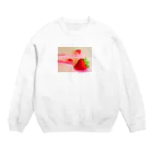 こはくのいえの甘いものを食べた後は歯を磨こうね Crew Neck Sweatshirt