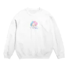 あめつきʕ•̫͡•ིʔྀアイコン企画中のえるぅカップ Crew Neck Sweatshirt