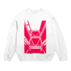 𝙡𝙤𝙡𝙞𝙥𝙤𝙥𝙢𝙚𝙡𝙩𝙙𝙤𝙬𝙣のパーキングエリア マゼンタ Crew Neck Sweatshirt