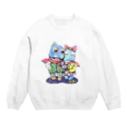 有明ガタァ商会の干潟の恋 Crew Neck Sweatshirt