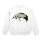 nekokaerumamaのやる気のない猫 Crew Neck Sweatshirt