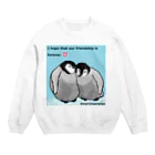 うーちゃぽこのペンギンの友だち Crew Neck Sweatshirt