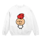 つぶっちーズの赤つぶっち Crew Neck Sweatshirt