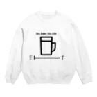 歯車デザインのとりあえず生 Crew Neck Sweatshirt