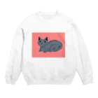 うわー！！！のネコ Crew Neck Sweatshirt