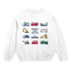 さはらそのこ｜イラストレーターのはたらく車11種 Crew Neck Sweatshirt