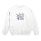 7民（ﾅﾅﾐﾝ）ショップの上からネコ Crew Neck Sweatshirt