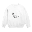 動物と愉快な人々たちのキリンチャレンジ Crew Neck Sweatshirt