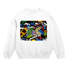 Negative CreepのぶろっくTシャツ Crew Neck Sweatshirt