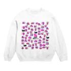 四肢立ち君の四肢立ち君スタンプ記念 Crew Neck Sweatshirt