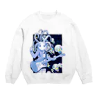 やまびこやまのロックタコ少女 Crew Neck Sweatshirt