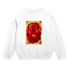 しかビュッフェのイチゴジャムトースト🍓 Crew Neck Sweatshirt