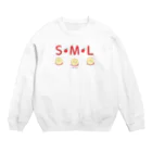 イラスト MONYAAT のML002 SMLTシャツのりんごすたぁ*輪切りのリンゴ Crew Neck Sweatshirt