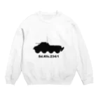 puikkoの8輪装甲車 Sd.Kfz.234/1（黒） Crew Neck Sweatshirt