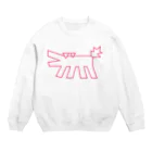 ぺちぺち工房 Pechi Pechi Atelierのキースヘリング風 うちの犬 Crew Neck Sweatshirt