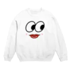 poco✩A☆pocoの面白いお顔 Crew Neck Sweatshirt