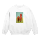 紅クラゲのニンジンウォーカー１ Crew Neck Sweatshirt