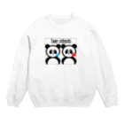 gackeyの双子のパンダちゃん Crew Neck Sweatshirt