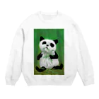 Washiemon and Ai-chan's ShopのPANDA No.4 Crew Neck Sweatshirt