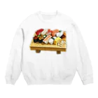 脂身通信Ｚのランチのお寿司 Crew Neck Sweatshirt