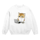 mofusandの在宅勤務にゃん Crew Neck Sweatshirt