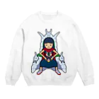 服部ともあきのあっちゃん大魔王 Crew Neck Sweatshirt