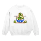 こざくらクラブ（旧店名：ことり雑貨うにうに）のかかぽ盛り！（フクロウオウム） Crew Neck Sweatshirt