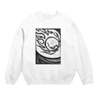 ワノハ -WANOHA-の火の玉骸骨お化け Crew Neck Sweatshirt