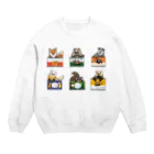 ちなきのこの野生動物缶　6点セット Crew Neck Sweatshirt