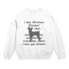 onehappinessのミニチュアピンシャー Crew Neck Sweatshirt