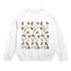 まめるりはことりのたっぷりウロコインコちゃん【まめるりはことり】 Crew Neck Sweatshirt