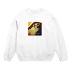 あくびのブレてるチワワ Crew Neck Sweatshirt