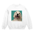 seaの犬 ゴールデンレトリバー にっこり Crew Neck Sweatshirt