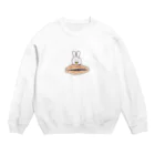 yonepiのおみせのどらやきうさぎ Crew Neck Sweatshirt