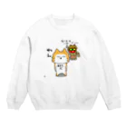 ビケ＠BKF48 補欠のＢＫ　秋田犬Ｖｒあーきちゃん Crew Neck Sweatshirt