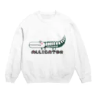 alligator_artのスケスケ鰐 Crew Neck Sweatshirt