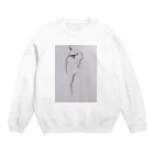 CAUCのabstract inked memory Crew Neck Sweatshirt