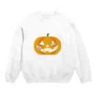 めいぷるのかぼちゃにゃ Crew Neck Sweatshirt