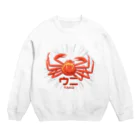 トマトカゲのカニ・ウニ・TAKO! Crew Neck Sweatshirt